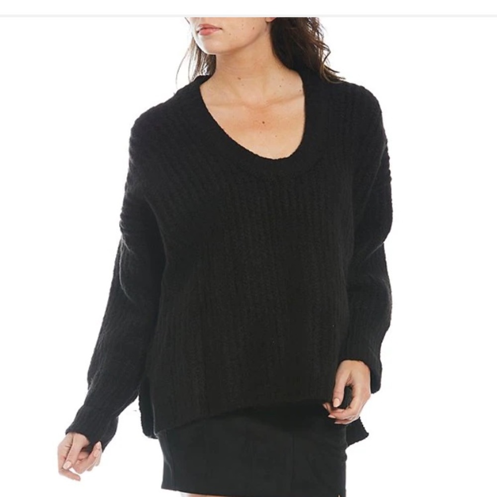 Free People Blue Bell Scoop Neck Sweater